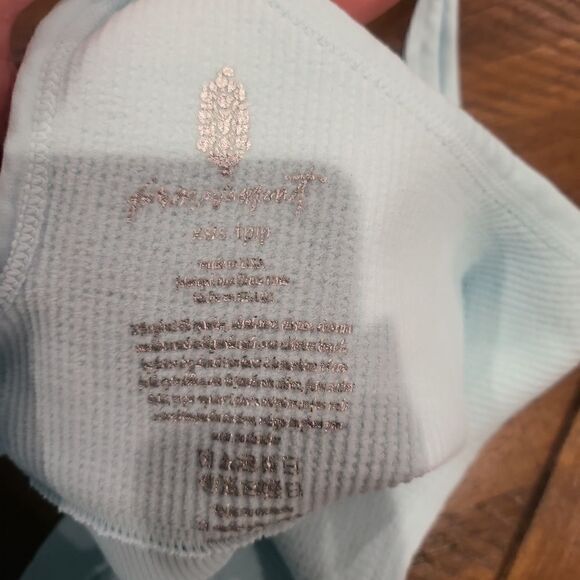 Happiness Runs Scoop Neck Bra Reflective Blue XS/S - Picture 5 of 5